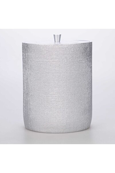 Selim Linen Trash Can Silver