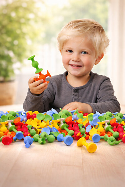 BEYZANA Vakum Molekül 25 Parça Yapı Taşları Fidget Duyusal Eğitici Oyuncak