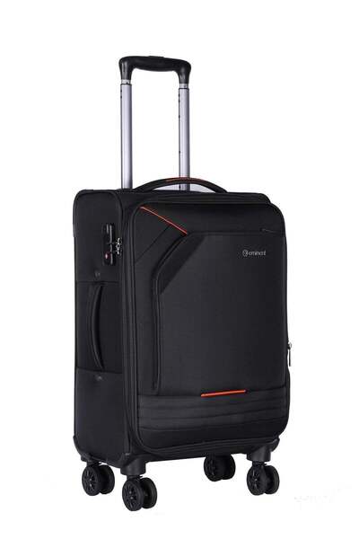eminent Expandable Luggage Trolley Bag Soft Suitcase for Unisex Travel