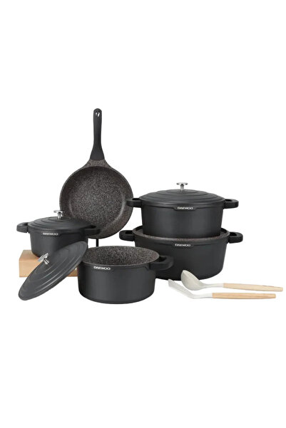 Daewoo طقم طهي من الجرانيت من سلسلة AS مكون من 11 قطعة - DAS AG5X