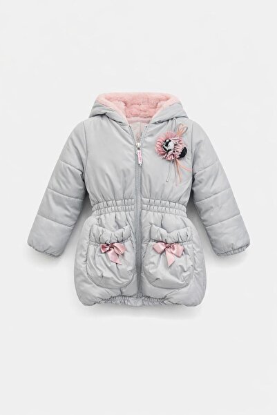 Bombili KIZ ÇOCUK İÇİ YÜN ŞİŞME MONT GKBM0001