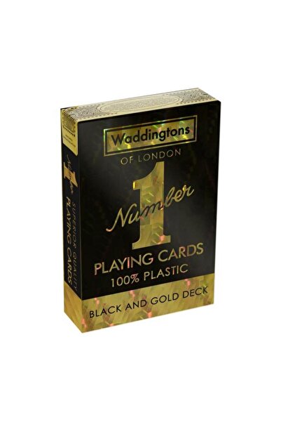 Winning Moves Waddingtons Playing Cards. Black and Gold Multicolor