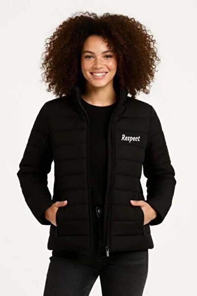 Aymood Micro water repellent quilted b Printed lined zipper bomber jacket - b...