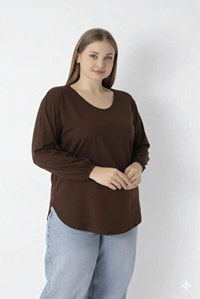 Orly More Women's Plus Size (Thin) V-Neck Slit Blouse