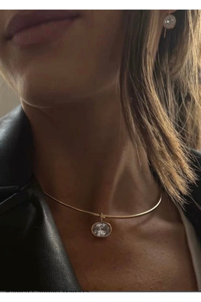 Rossetto Atelier Imported Steel Marquis Choker Ring Kolyr