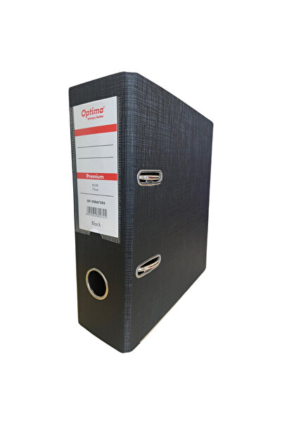 Optima A5 Binder, PP/PP, 75 mm, Premium - black