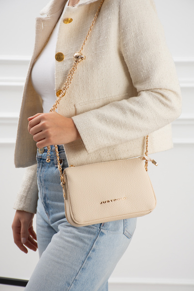 Just Polo Women's Shoulder Bag Adjustable Chain Strap