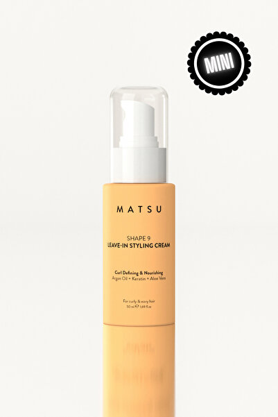 MATSU Shape 9 | 9 Bitkisel Özlü Şekillendirici Bakım Kremi | Dalgalı ve Kıvır...