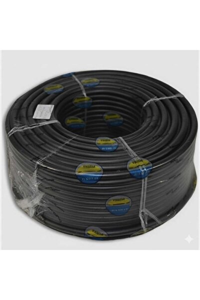 YEŞİM Kablo 4x1,5mm Tam Kesit Ttr Cca Çok Telli Kablo Siyah Renk 100 Metre