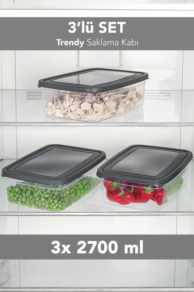 Meleni Home Organizator la modă pentru frigider, 3 bucăți - Organizator pentr...