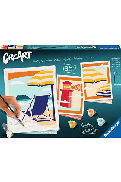 RAVENSBURGER CreArt Gallery Wall Set - At the Beach, Painting