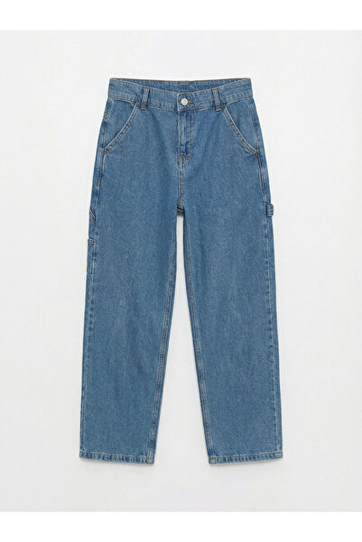 LC Waikiki بنطلون جينز فضفاض للأولاد من إنديجو