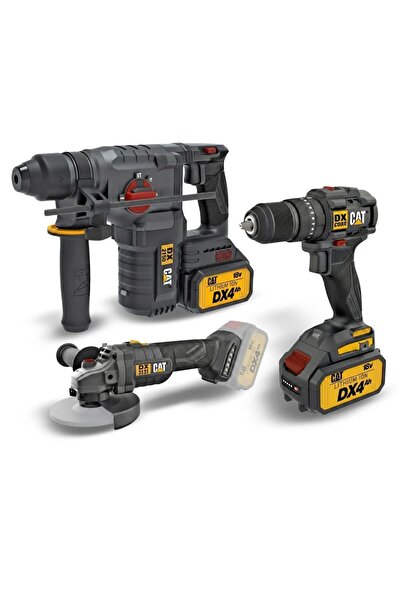 Cat DXK302 DX1010 + DX2150 + DX3131 3 Parça Kombo Set + 39 Parça Aksesuar Seti