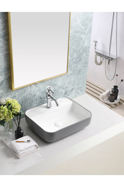 harmeh Oslo Serisi Tezgah Üstü Lavabo 50x40x14