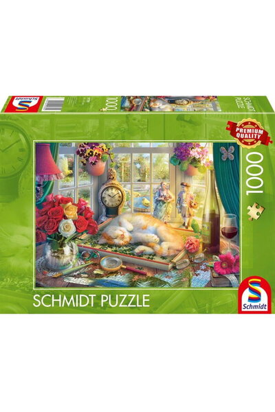 Schmidt Spiele Puzzle Time with Cat (1000 pieces)