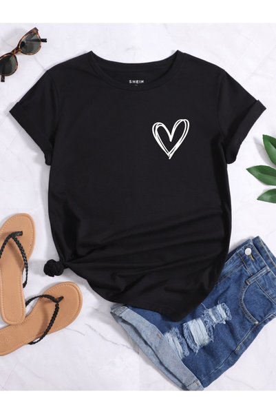 shams style تي شيرت نسائي مطبوع على الموضة الجديدة