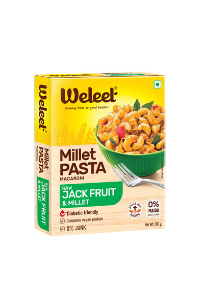 WELEET معكرونة الدخن - حبوب الدخن وجاك فروت نيء 100 غرام
