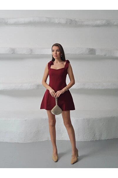 conconmoda Marie Kurdele Detay Mini Elbise