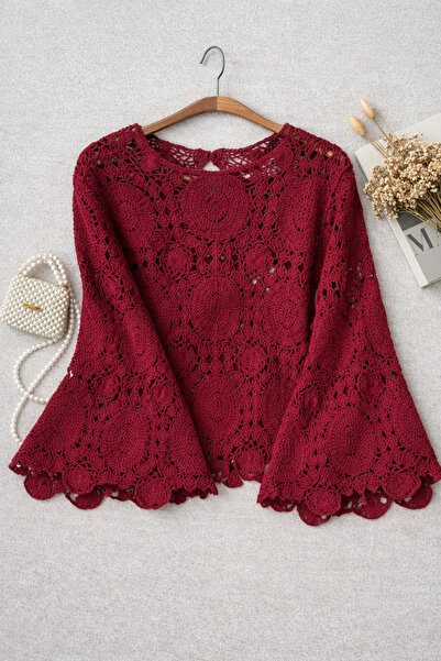 Poliyance Emilya Bordo Bluz