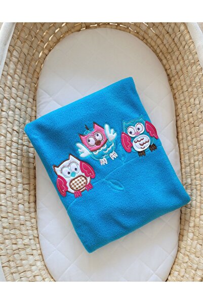 Other Fleece blanket for babies - Bigi Zibi & Adele Owls - turquoise