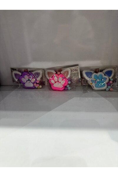 VARDEM OYUNCAK Kulaklı Pembe Kedi Patisi Taba Sukuşi Squishy Stres Oyuncağı Y...