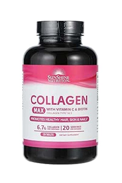 Sunshine Nutrition Collagen Max C & Biotin Tab 120'S