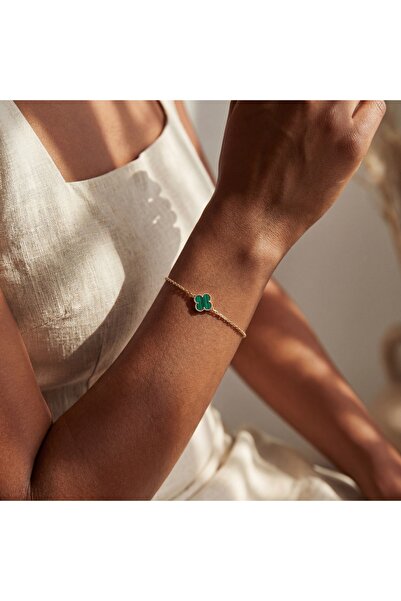 byŞANS AL 14 Ayar Altın Yonca Bileklik 2.1 Gr