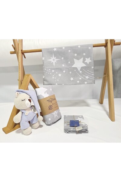 tiny plans Elastic Baby Bed Sheet - Pillowcase Set 60X120 cm