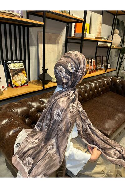 muhayyel scarf Desenli Bambu Kraş Şal