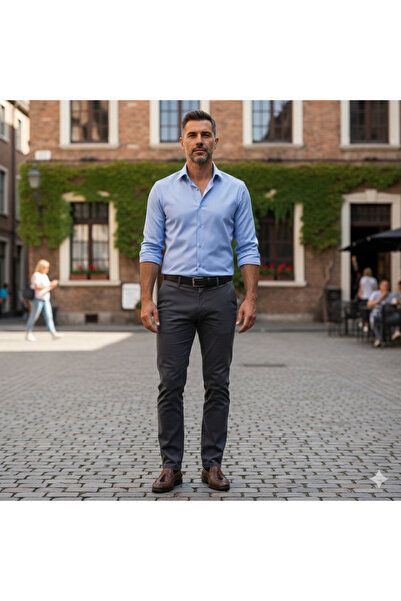 Fine Touch 100% Cotton Men's Shirt – Stylish, Comfortable, and Breathable Fabric