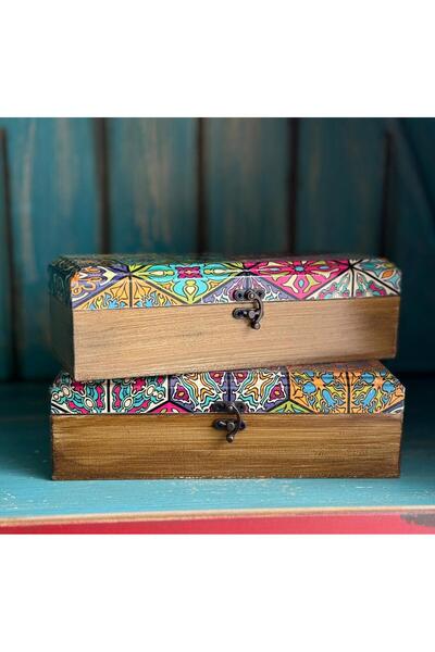 ATÖLYE HENNA DEKORATİF KUTU,MDF KUTU,KALEM KUTUSU,TAKI KUTUSU,SAAT KUTUSU