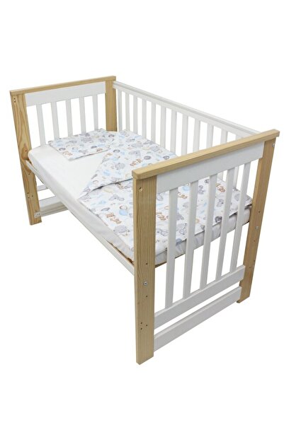 PRICHINDEL Set de lenjerie de pat 3 piese, bumbac, Koala cu balon, multicolor...