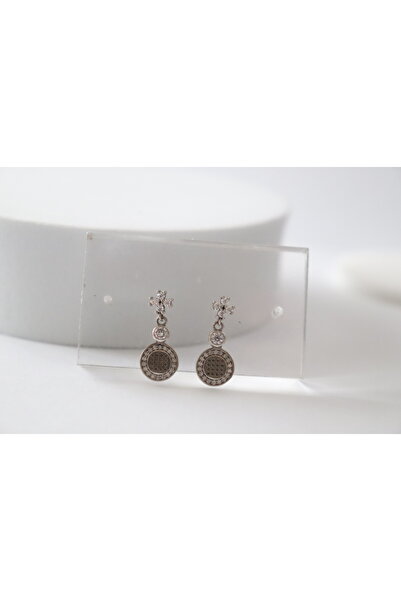 atellier47 Cercei din argint 925 pe tija (stud) cu cristale zircon