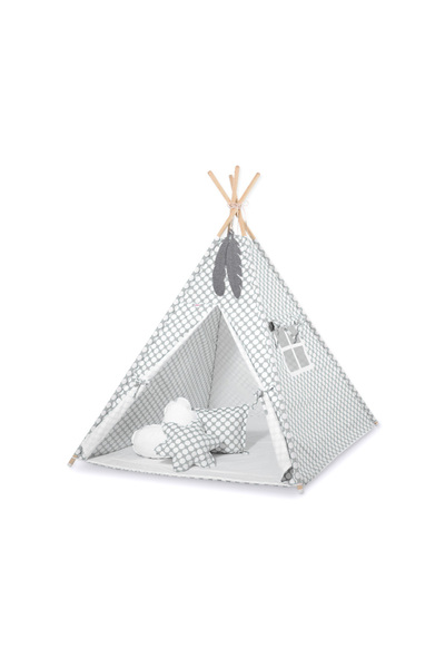 Other Cort tipi pentru copii + pandantive din pene - cercuri gri