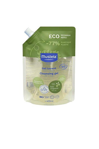 Mustela Rezerva gel de dus 2 in 1 pentru bebelusi si copii BIO 400 ml