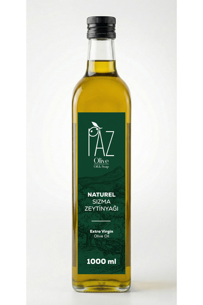 Naturel Sızma Zeytinyağı 1 L Cam Şişe