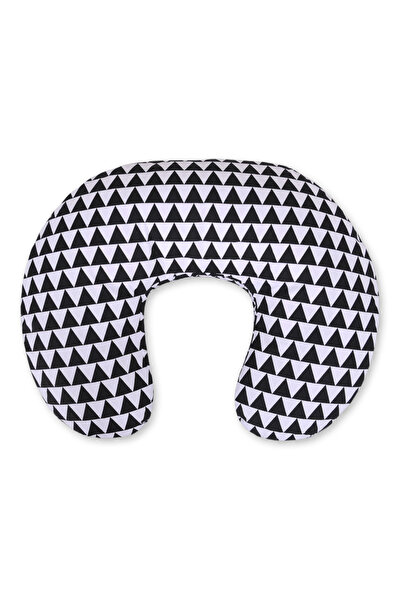 Bobono Pernă detașabilă pentru hrănire în formă de fasole - Triunghiuri negre