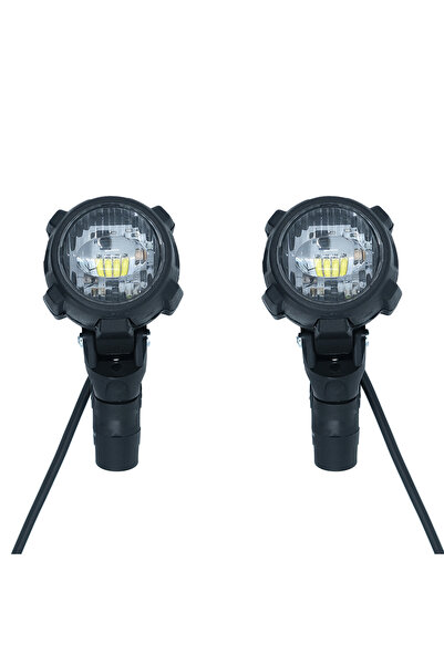 GP KOMPOZİT SFR001 Medium Universal Motosiklet Sis Farı Seti Siyah