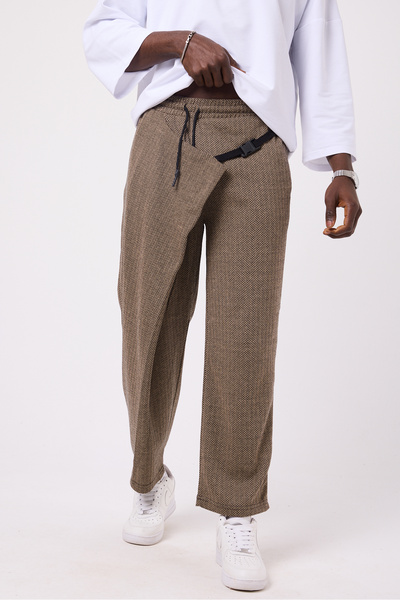 Superbluemexico Unisex Street Style Japanese Style Belted Samurai Pants