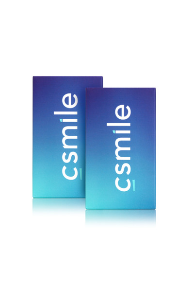 Csmile Two purple teeth whitening strips