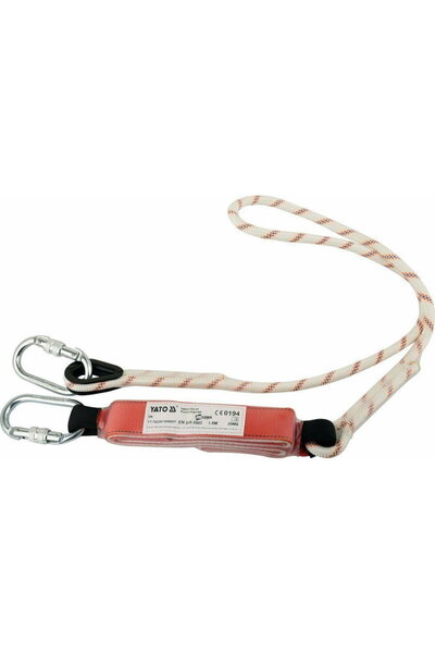 yato Safety Rope with Shock Absorber, 1.5M