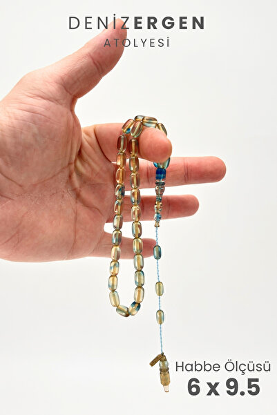 DENİZ ERGEN İmzalı Sıkma Kapsül Kesim Tesbih Bakalit Sistem Takımlı Erkek Hed...