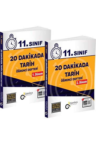 Kapadokya Yayınları 11. SINIF 20 DAKİKADA TARİH ÖĞRENCİ DEFTERİ 2 KİTAP TAKIM...