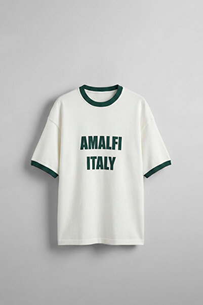 ablukaonline Tricou pentru bărbați, oversize, seria City, cu guler contrastan...