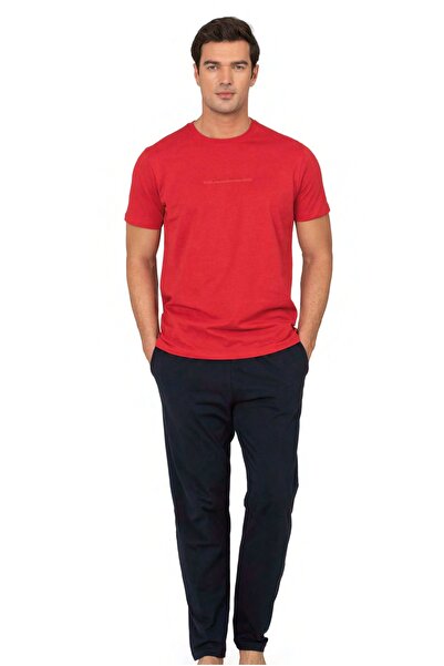 Pierre Cardin Cotton, Men's T-Shirt & Pajama Set, Short Sleeve, Crew Neck, wi...