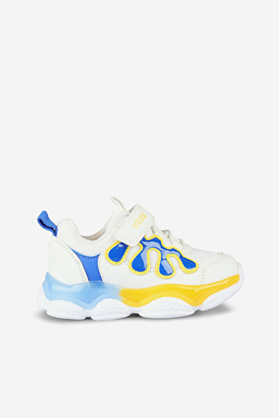 Vicco Gora Lighted Baby Boy White/Sax Blue Sports Shoes