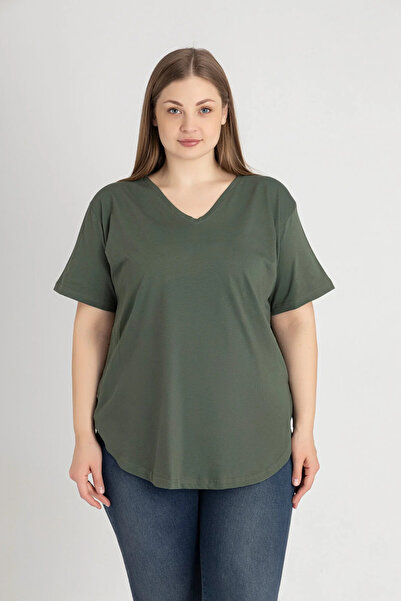 Orly More Women's V-Neck Plus Size T-Shirt