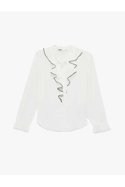 Koton Women'S White Women'S Blouse Ls