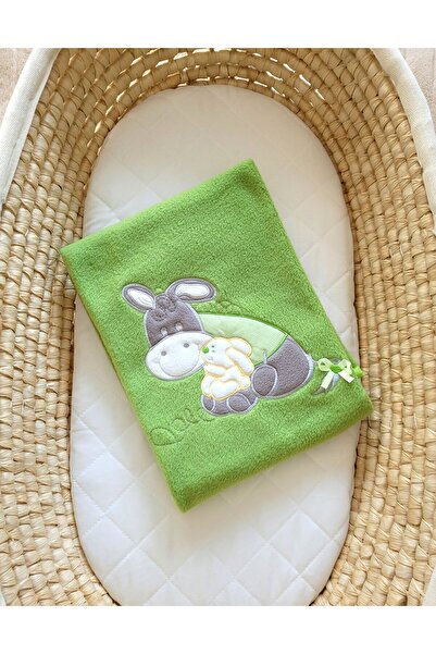 Other Fleece blanket for babies - Donkey Lucek green
