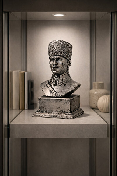 Glsm Boutique Dekoratif Atatürk Büstü Polyester Heykel – Klasik Tasarım Renk ...